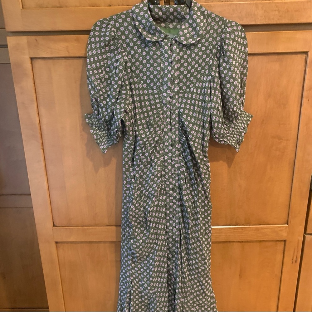 Anthropologie CollaredMaxi Dress/Size 4/NWT - Picture 5 of 16